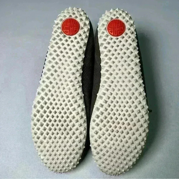 Plae Sun Sneaker Women Magnetic Grey Leather Lace Up Shoes Perforated Comfy 7W - Picture 7 of 12